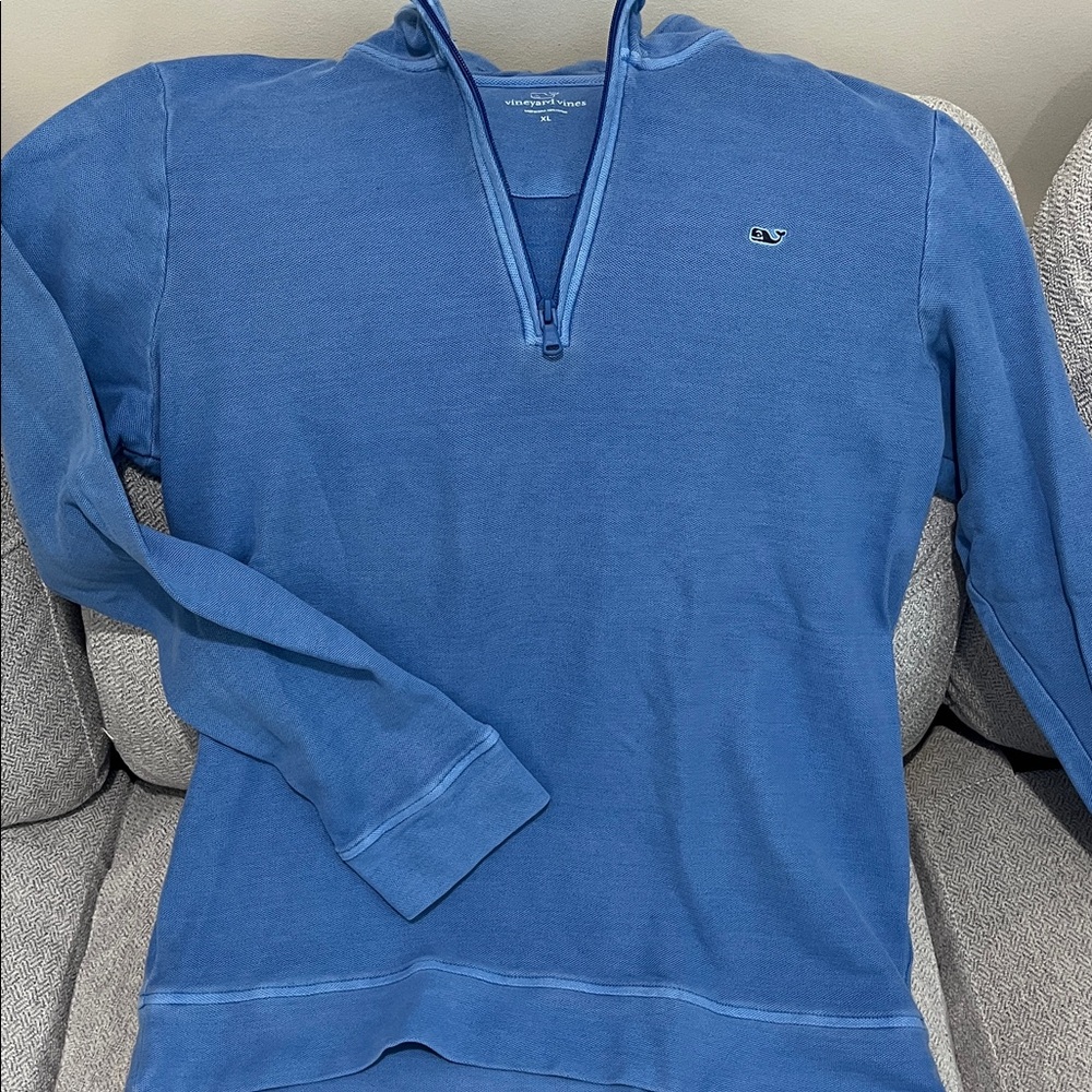 Vineyard Vines Classic Blue Half-Zip Sweater